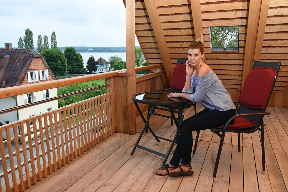 Ferienwohnungen Hof Geiger, Ferienwohnung Sonnenhut,Balkon